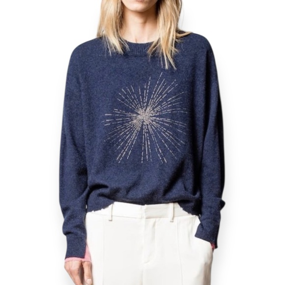 Zadig & Voltaire Gaby C Solar Cashmere Sweater - Picture 1 of 3